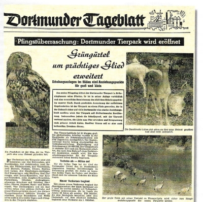 Gründung Tierpark Dortmund 1953
